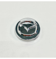 Ковпачок на заводські диски Mazda | дзеркальний хром | 55 / 56 мм