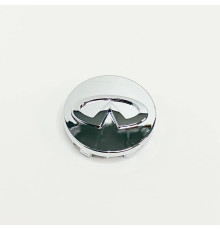 Ковпачок Infiniti на заводські диски | дзеркальний хром | 63 / 59 мм