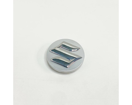 Ковпачок Suzuki на заводські диски | сірий глянець / хром лого | 58 / 53 мм