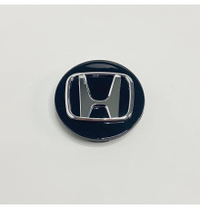 Ковпачок Honda на заводські диски | чорний глянець | хром лого | 70 / 64 мм