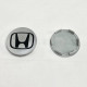 Ковпачок Honda на заводські диски | сірий глянець / чорний логотип | 70/64 мм | Центральні ковпачки Honda