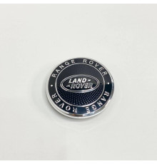 Ковпачок Land Rover / Range Rover на заводські диски | чорний глянець / хром лого | 62 / 48 мм