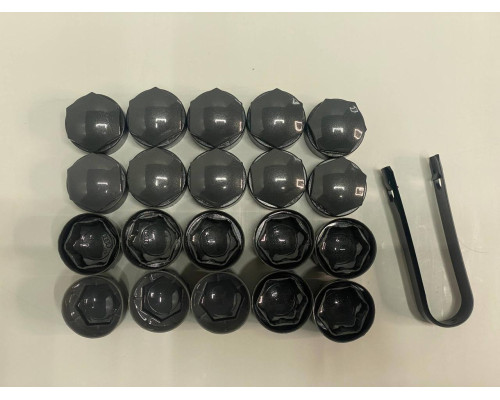Ковпачки для колісних гайок, болтів 17mm графіт Audi