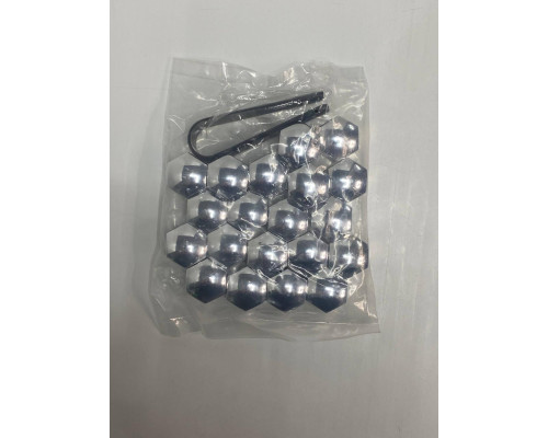 Ковпачки для колісних гайок, болтів 17mm Хром