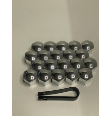 Ковпачки для колісних гайок, болтів 21mm Хром