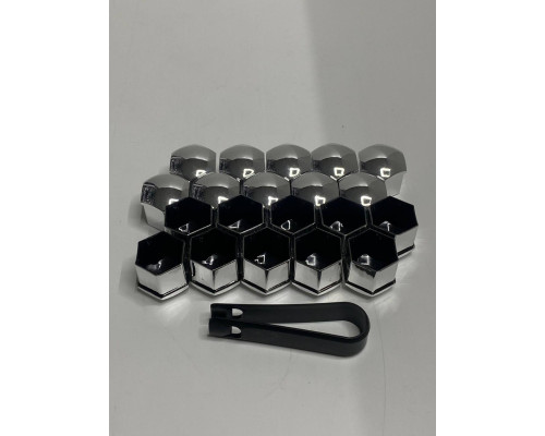 Ковпачки для колісних гайок, болтів 21mm Хром