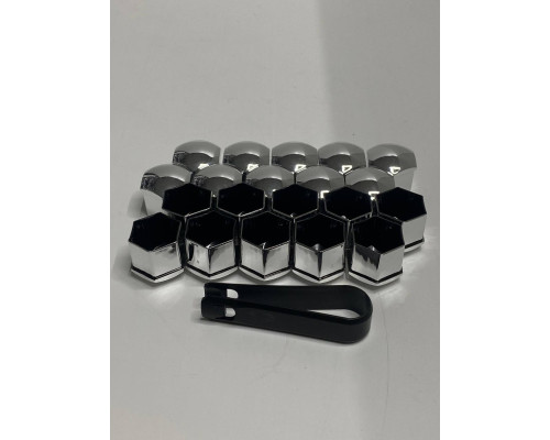 Ковпачки для колісних гайок, болтів 21mm Хром