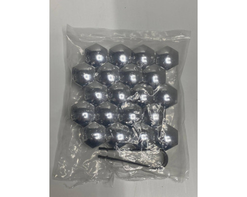 Ковпачки для колісних гайок, болтів 21mm Хром