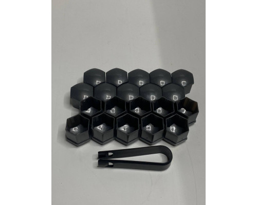 Ковпачки для колісних гайок, болтів 21mm Сірі/Графіт