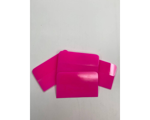 Ракель поліуретановий 12x7,5 Рожевий / Pink Rubber Squeegee