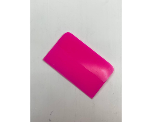 Ракель поліуретановий 12x7,5 Рожевий / Pink Rubber Squeegee