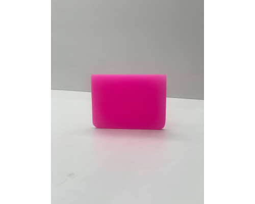 Ракель поліуретановий 10x7,5 Рожевий / Pink Rubber Squeegee