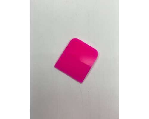Ракель поліуретановий 6.5x7,5 Рожевий / Pink Rubber Squeegee