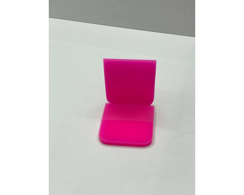 Ракель поліуретановий 6.5x7,5 Рожевий / Pink Rubber Squeegee