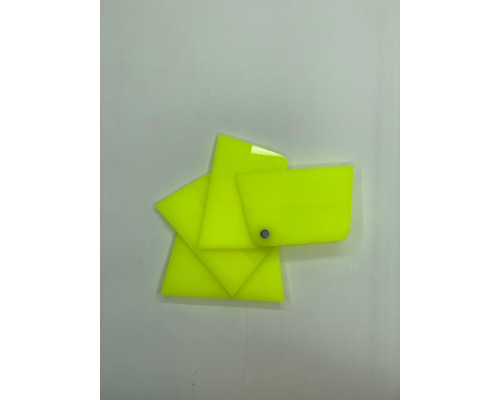 Ракель поліуретановий з магнітом 12x7,5 Неоно лаймовий / Neon Lime Rubber Squeegee