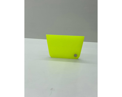 Ракель поліуретановий з магнітом 12x7,5 Неоно лаймовий / Neon Lime Rubber Squeegee