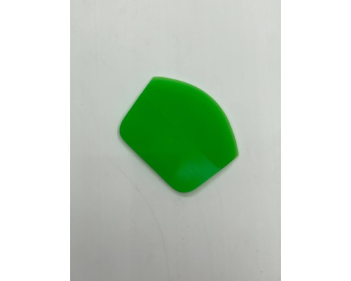 Ракель поліуретановий з заокругленням 9.5x7,5 зелений / Green Rubber Squeegee