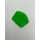 Ракель поліуретановий з заокругленням 9.5x7,5 зелений / Green Rubber Squeegee