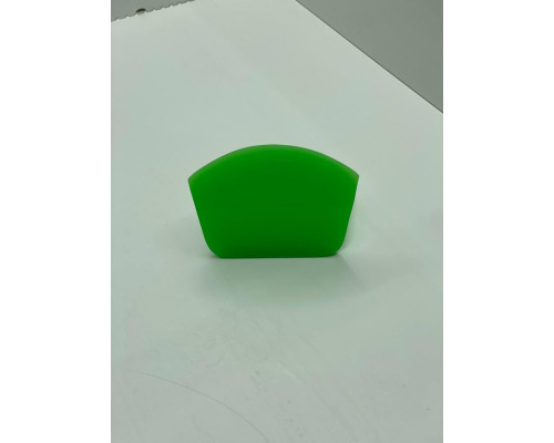 Ракель поліуретановий з заокругленням 9.5x7,5 зелений / Green Rubber Squeegee