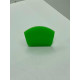 Ракель поліуретановий з заокругленням 9.5x7,5 зелений / Green Rubber Squeegee