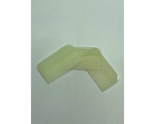 Ракель поліуретановий 10x5,5 прозорий / Transparent Rubber Squeegee