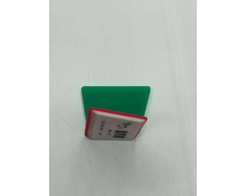 Ракель поліуретановий двосторонній 065a 10x7 червоний / Red Rubber Squeegee