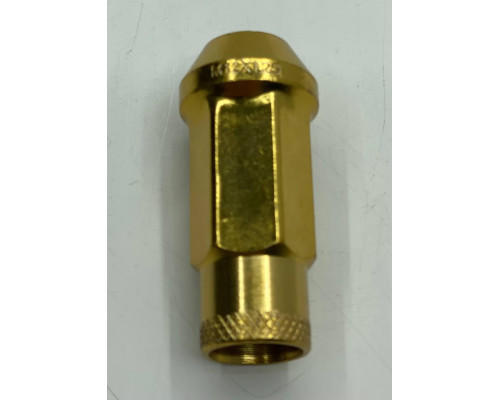 Гайка колісна MUTEKI SR48 M12x1.25 | Ключ 17 | Золотий | Конус