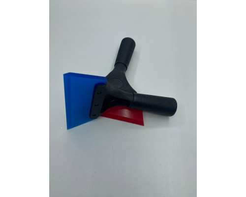 Ракель з ручкою поліуретановий 13x5 / Rubber Squeegee