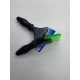 Ракель з пластмасовою ручкою поліуретановий 13x5 / Rubber Squeegee